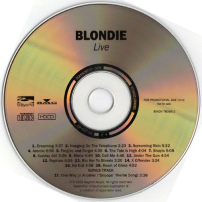 BLONDIE - Live