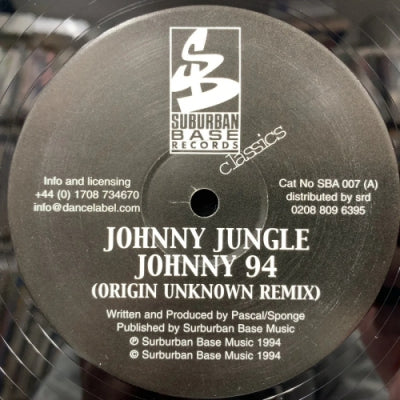 JOHNNY JUNGLE - Johnny '94 (Remix) / Killa Sound