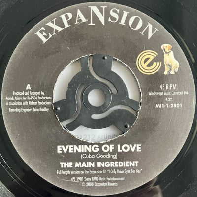 THE MAIN INGREDIENT - Evening Of Love / Shame On The World