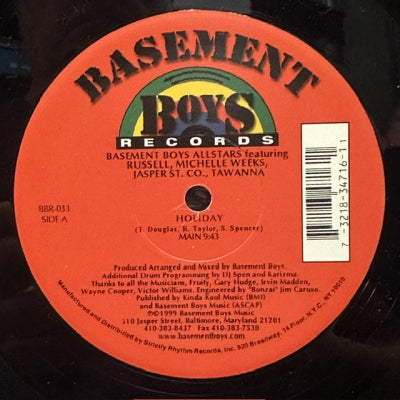 BASEMENT BOYS ALLSTARS - Holiday