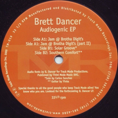 BRETT DANCER - Audiogenic EP