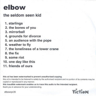 ELBOW - The Seldom Seen Kid