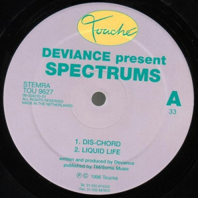 DEVIANCE PRESENT SPECTRUMS - Dis-Chord