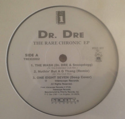 DR. DRE - The Rare Chronic EP featuring 'California Love'.