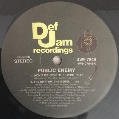 PUBLIC ENEMY - Don't Believe The Hype / Prophets Of Rage