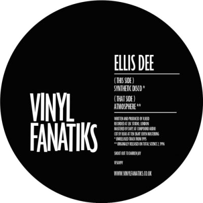 ELLIS DEE - Synthetic Disco / Atmosphere