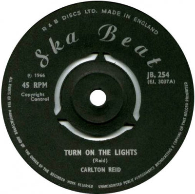 CARLTON REID - Turn On The Lights / Funny