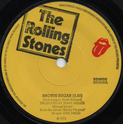THE ROLLING STONES - Brown Sugar / Bitch