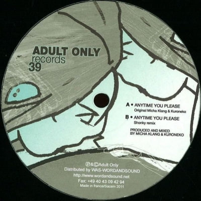 MICHA KLANG + KURONEKO - Anytime You Please
