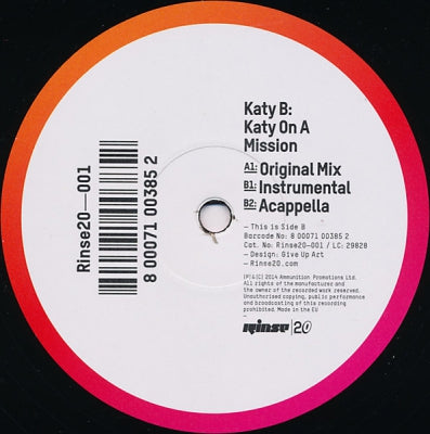 KATY B - Katy On A Mission