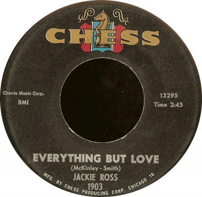 JACKIE ROSS - Selfish One/Everything But Love