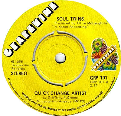 THE SOUL TWINS - Quick Change Artist/Give The Man A Chance