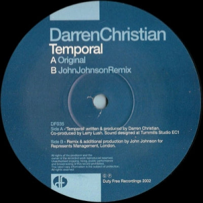 DARREN CHRISTIAN - Temporal