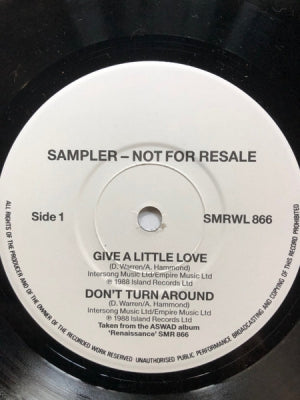 ASWAD - Sampler - Not For Resale
