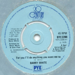 BARRY WHITE - For You I'll Do Anything You Want Me To