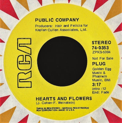 PUBLIC COMPANY - Hearts And Flowers / Got To Touch Your Face
