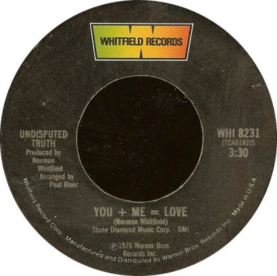 THE UNDISPUTED TRUTH - You + Me = Love