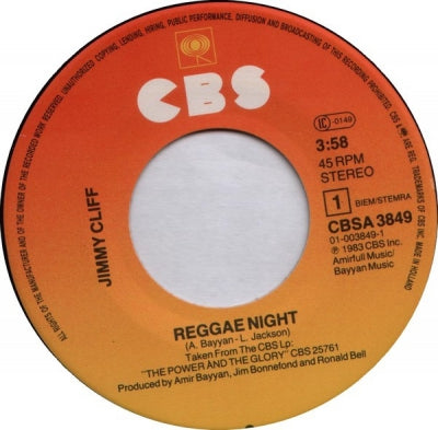 JIMMY CLIFF - Reggae Night