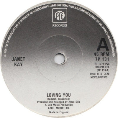 JANET KAY - Loving You / Loving You (Dub)