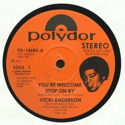 VICKI ANDERSON - You're Welcome, Stop On By / Baby, Don't You Know