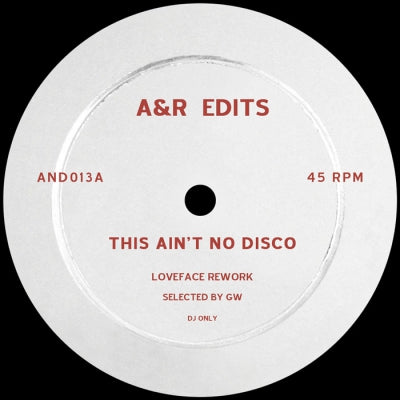 LOVEFACE / MISIU - This Ain't No Disco / Tarot