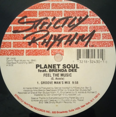 PLANET SOUL FEATURING BRENDA DEE - Feel The Music