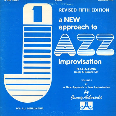 JAMEY AEBERSOLD  - A New Approach To Jazz Improvisation