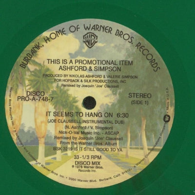 ASHFORD & SIMPSON - It Seems To Hang On (Joe Claussell Instrumental Dub)