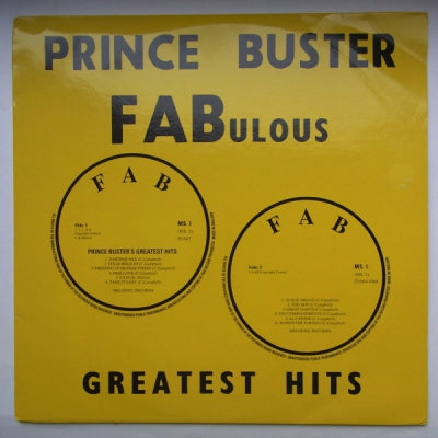 PRINCE BUSTER - Fabulous Greatest Hits