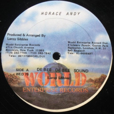 HORACE ANDY - De Bee De Bee Sound
