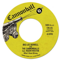 BIG LEE DOWELL AND THE CANNONBALLS FEATURING MAXIM MOSTON - What I Done Wrong