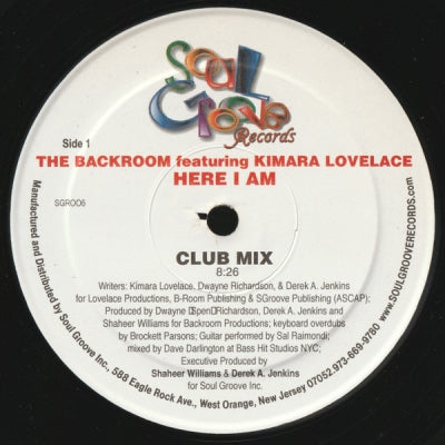 THE BACKROOM FEATURING KIMARA LOVELACE - Here I Am