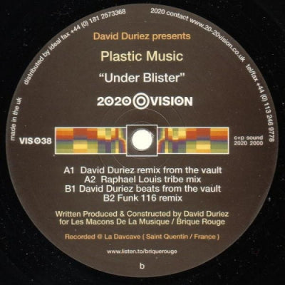 DAVID DURIEZ PRESENTS PLASTIC MUSIC - Under Blister