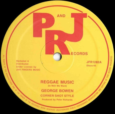GEORGE BOWEN - Reggae Music