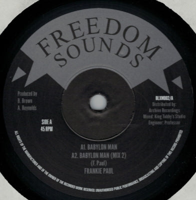 FRANKIE PAUL - Babylon Man