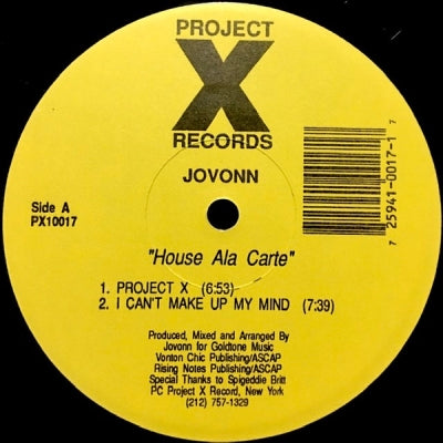 JOVONN - House Ala Carte
