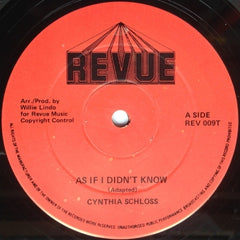 CYNTHIA SCHLOSS - As If I Didn't Know