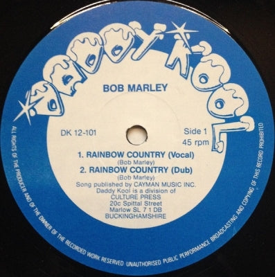 BOB MARLEY / PABLO AND THE UPSETTERS - Rainbow Country / Lama Lava