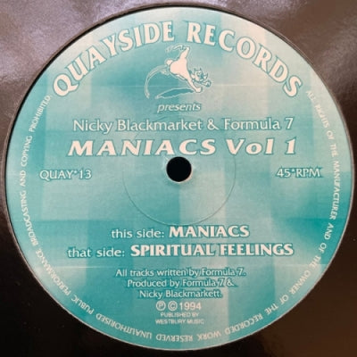 NICKY BLACKMARKET & FORMULA 7 - Maniacs Vol 1