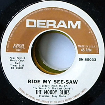 THE MOODY BLUES - Ride My See-Saw / Voices In The Sky