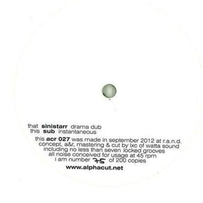 SINISTARR / SUB - Drama Dub / Instantaneous