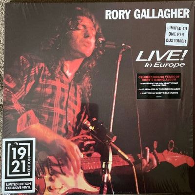 RORY GALLAGHER - Live! In Europe.