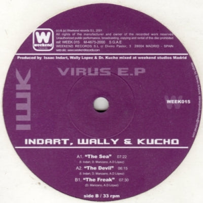 INDART, WALLY & KUCHO - Virus E.P