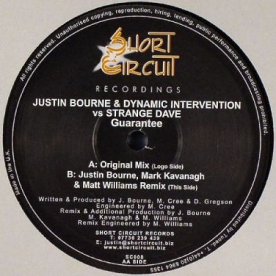 JUSTIN BOURNE & DYNAMIC INTERVENTION VS STRANGE DAVE - Guarantee