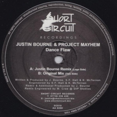 JUSTIN BOURNE & PROJECT MAYHEM - Dance Flaw