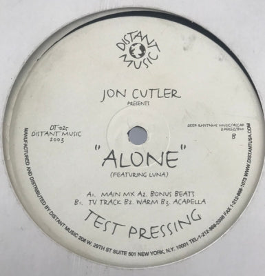 JON CUTLER FEATURING LUNA - Alone