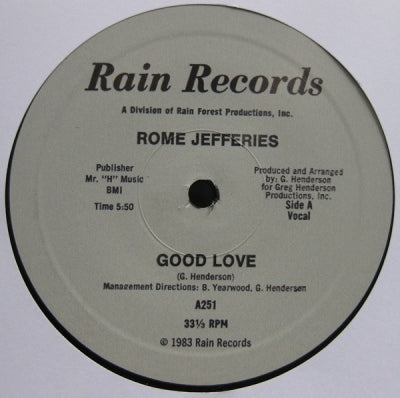ROME JEFFERIES - Good Love