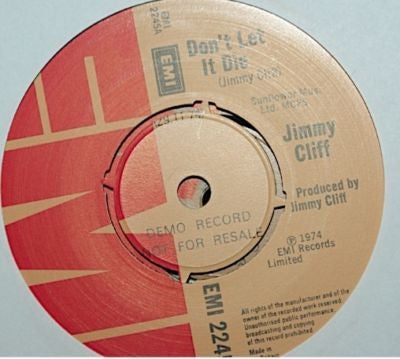 JIMMY CLIFF - Don't Let It Die / Actions Speak Louder Than Words