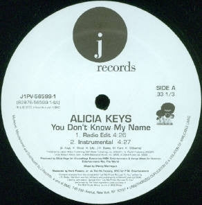 ALICIA KEYS - You Don't Know My Name