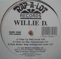 WILLIE D (GETO BOYS). - Clean Up Man